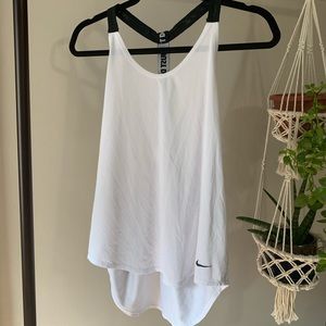 Nike White Athletic Tank Top